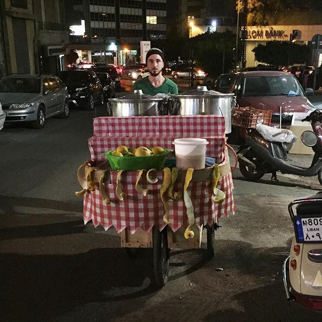 Lost in the city 'foul' street vendor, Ashrafieh, Beirut, Lebanon 🏨 Lebanon myLebanon Beirut MyBeirut instamood instagood igdaily Instaphoto photooftheday picoftheday igers instadaily nofilter streetscene streetvendor middleeast