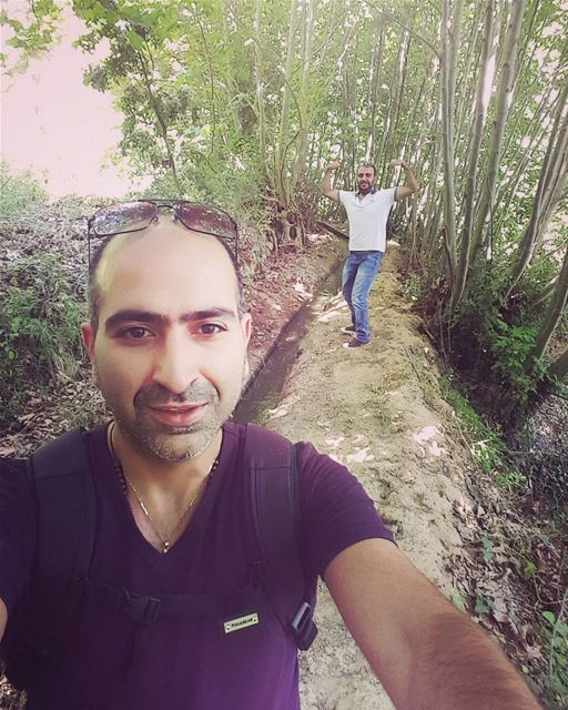 Lost in the woods with @minas_j_h  colors  beautiful  flower  colorful ... (Baskinta, Lebanon)