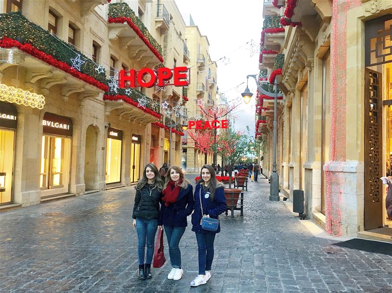  Love  Hope  Peace  2018  newyear  newhope  livelovelebanon🇱🇧❤️ (Beirut Souks)