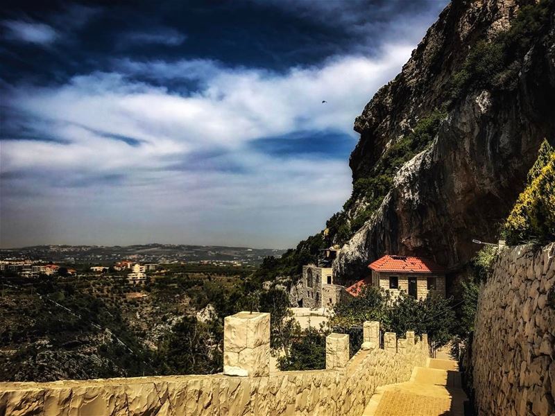 Love is a canvas furnished by nature and embroidered by imagination 💙 ... (Hamatoura Monastery)