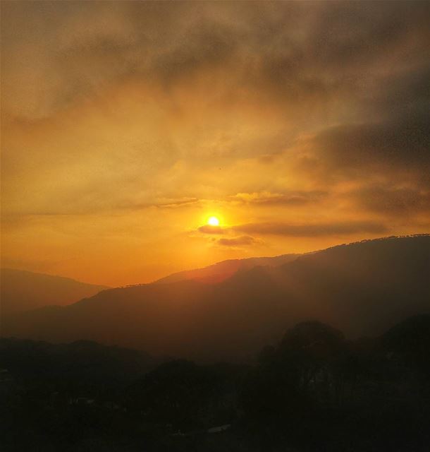Lovely Sunset ❤ lebanon  nature  naturelovers  natureporn  landscape ... (Hammana)