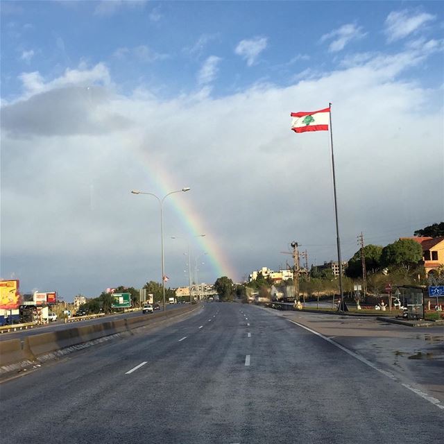  lovelyweather  lebaneseroadtrip  cloudy  rainbow  hopefully  smilemore ... (Jbeil-Byblos)