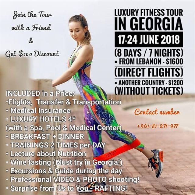 LUXURY FITNESS TOUR in GEORGIA • Only 12 people can participate!.📅Date:... (12 FitnessandHealth)