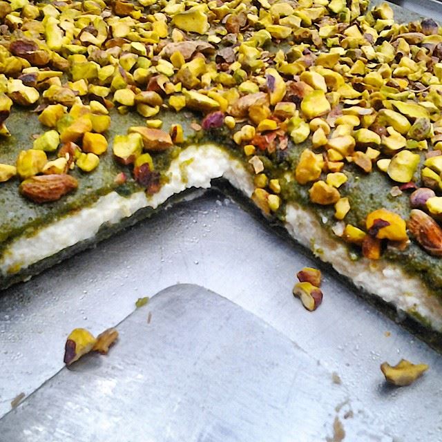 Mafroukeh pistashio, perfect as a post-iftar dessert! TripoliLB  Tripoli...