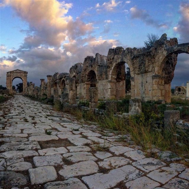 Magic sunset in hippodrome (Tyre)