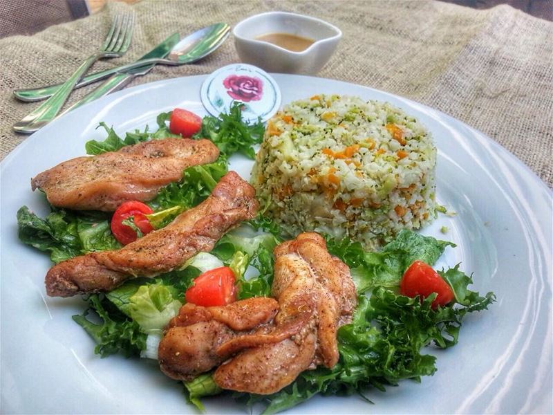 Makanik & Soujok with Taboule and Potatoes, Sweet & Sour Chicken over... (Em's cuisine)