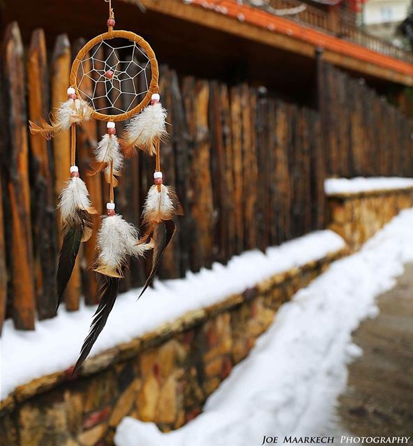 Make a Wish, Take a Chance, Make  a Change...  dreamcatcher  snow  faraya ... (Faraya, Mont-Liban, Lebanon)