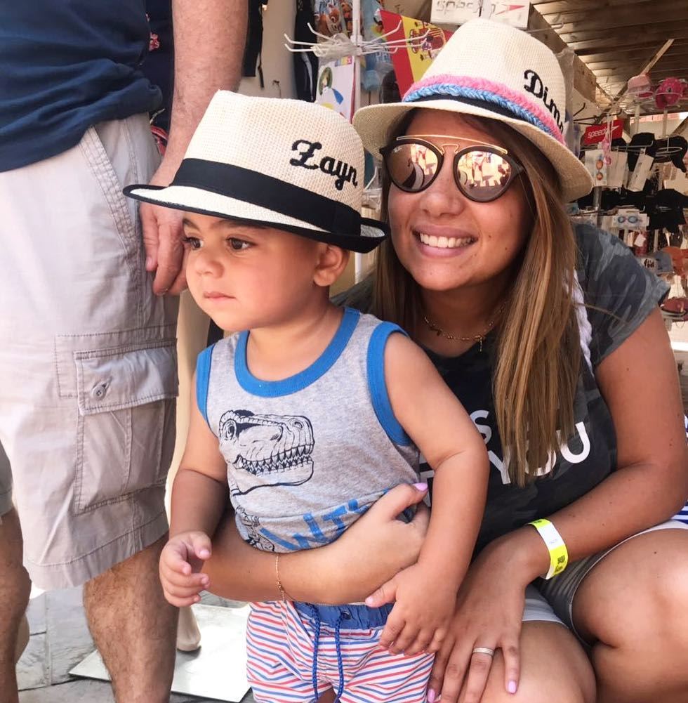 Mama & son ❤️ personnalised hat design ☀️Write it on fabric by nid d'abeill