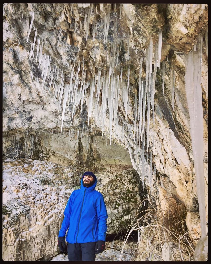 Man of the caves!.... coldcaves  extremcold  freezing  explorecaves ... (Wata El Joz)