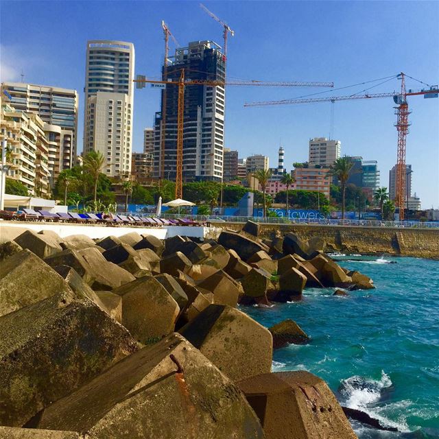  Manara  sea  sunny  day  archilovers  architecture  architecturelovers ... (Manara Beirut)
