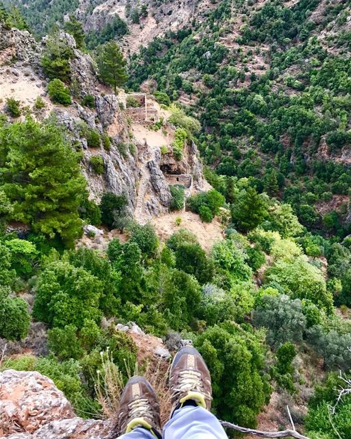 Mar Aboun (مار آبون) from above! an old monastery from the thirteen...