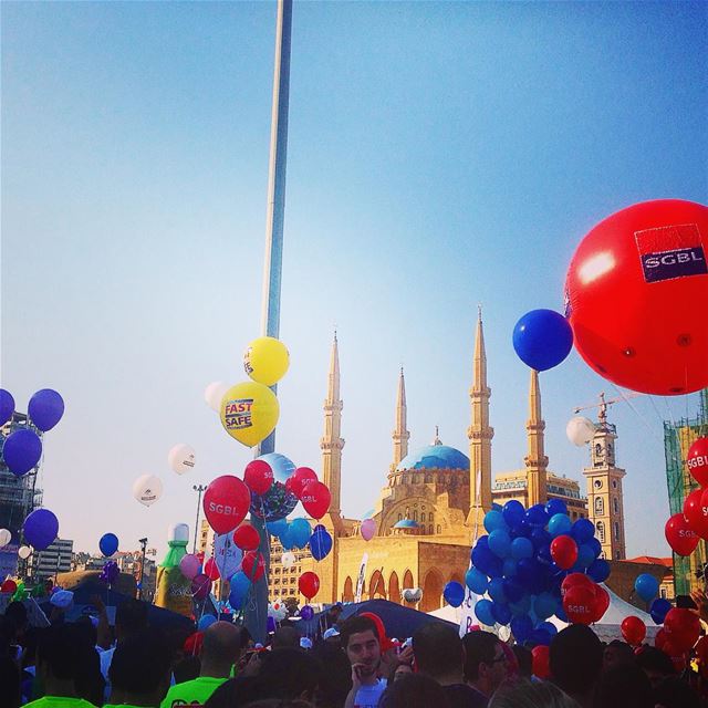 🎈🏃#marathonbeirut