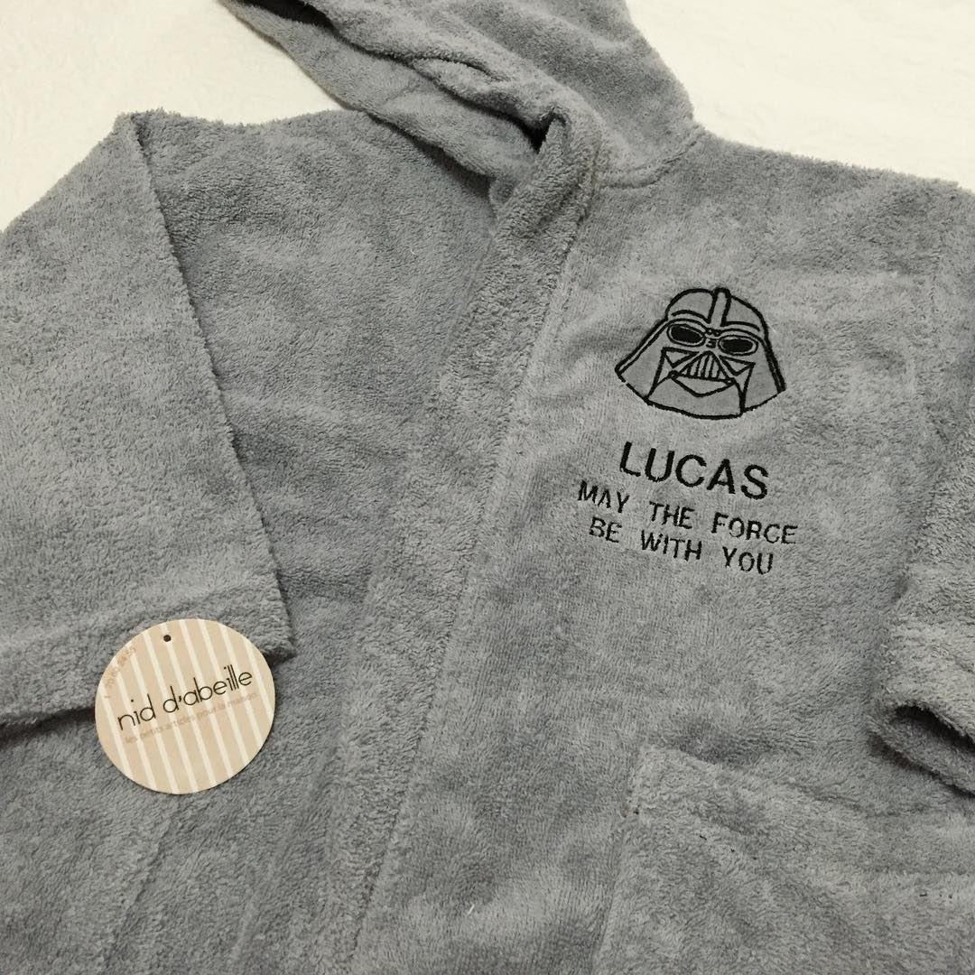 May the force be with you 📽 Bathrobes for your little heroes 😎 Write it...