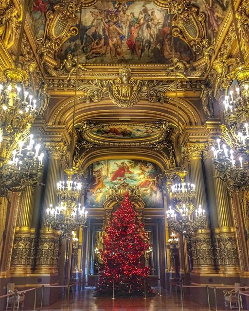 May your Christmas sparkle and your holidays overflow with gifts ,love and... (Opéra Garnier Paris, France)