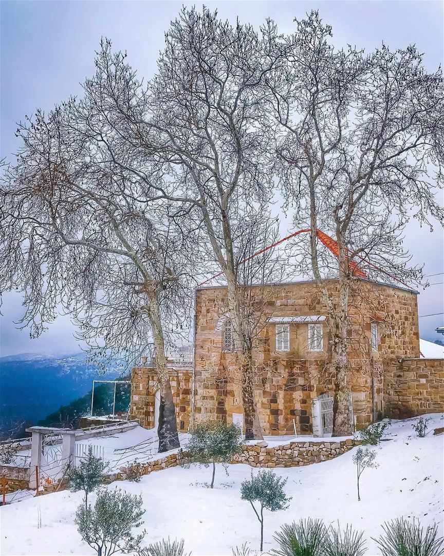 May your week ahead be as pure & hopeful as snow ❄️May your days with... (Ehden, Lebanon)