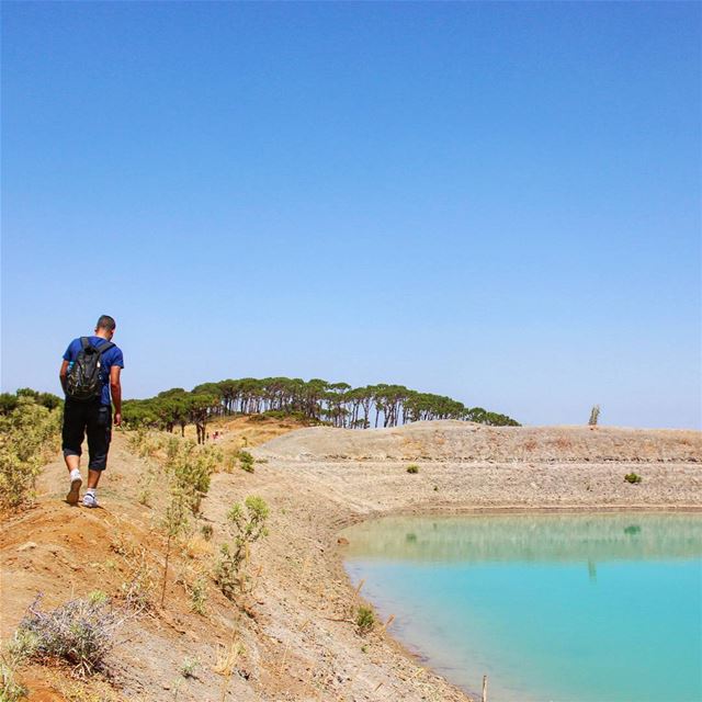  me  hiking  lake  summer  sky  forest  water  lebanon  colorful ...