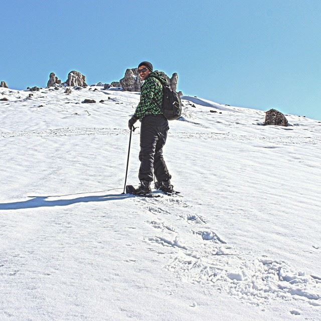 me  hiking  ski  snow  tb  winter  mountain  lebanon  sky  colorful ...