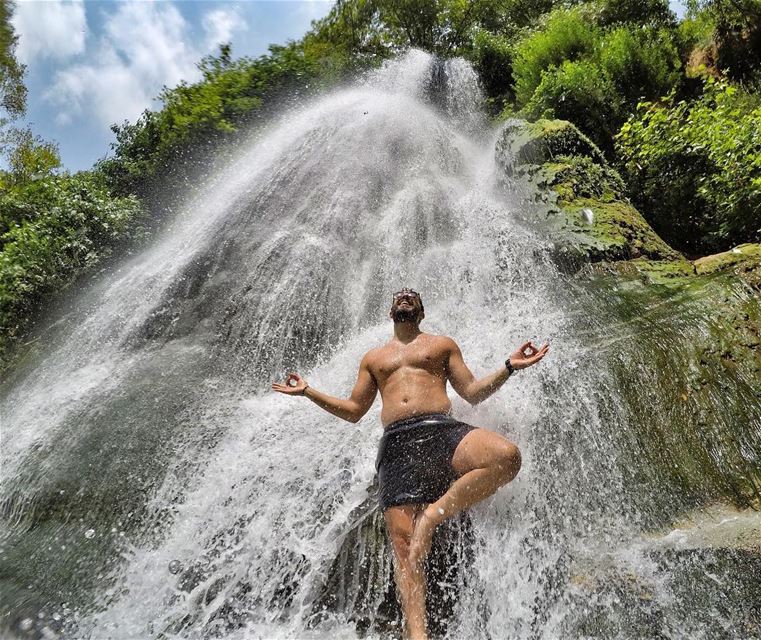 Meditation at its Best 😆💆🏻‍♂️ bshil  followme  natgeo  natgeoadventure... (Kfarhilda, North)