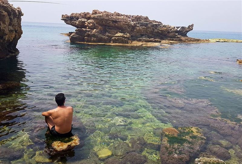 Meet me where the sky touches the sea.🏞 By @lamitta_t livelovebatroun... (Kfarabida Batroun)