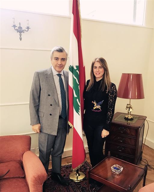Meeting with the ambassador of Lebanon Mr Rami Mortada to discuss my Art...