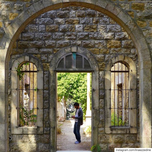 Melody of lost arches..... abandonedplaces  alley  architecture  ... (Alley, Mont-Liban, Lebanon)