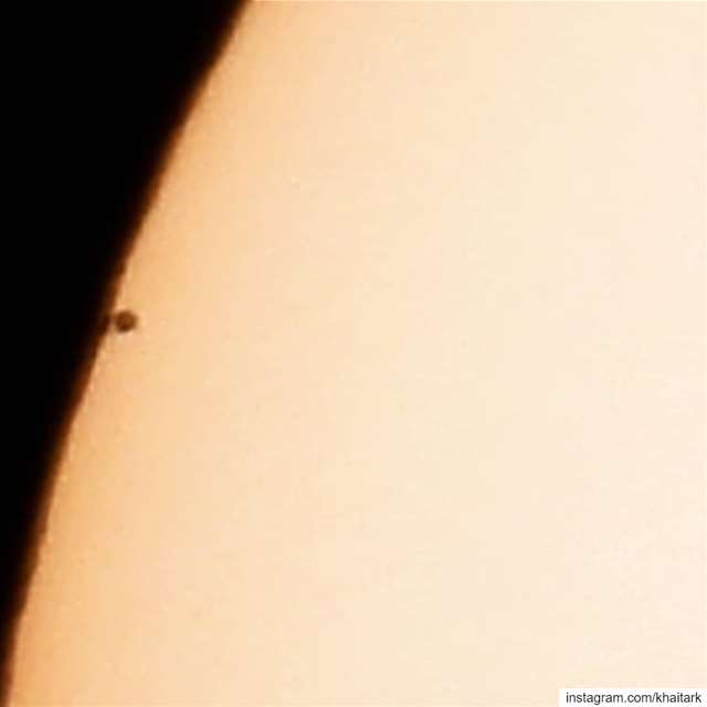  mercurytransitmercury transiting the  sun as seen from  beirut on 11/11/2 (Beirut, Lebanon)