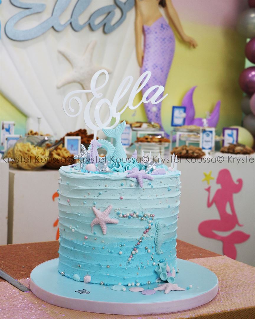  Mermaid Ella’s beautiful  birthdaycake 🎂🎉🧜🏻‍♀️ ... (Jeita Country Club)