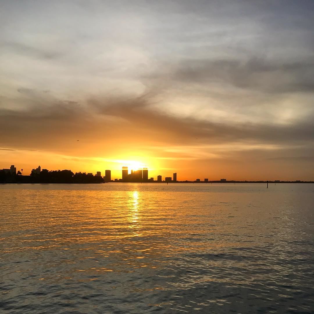 [MIAMI BEACH SUNSET]  usa  sobe  miami  sunset  sky  travel  travelgram ... (The Standard Spa, Miami Beach)
