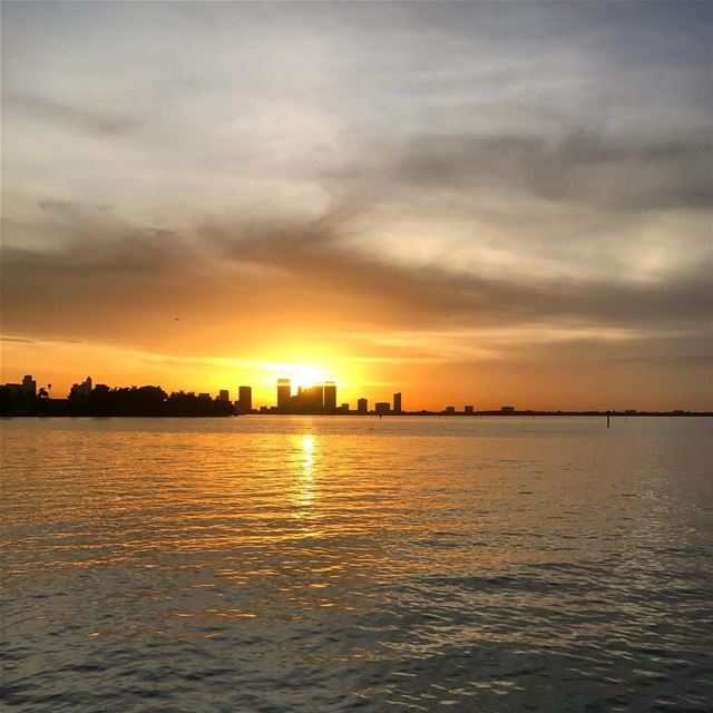 [MIAMI BEACH SUNSET]  usa  sobe  miami  sunset  sky  travel  travelgram ... (The Standard Spa, Miami Beach)