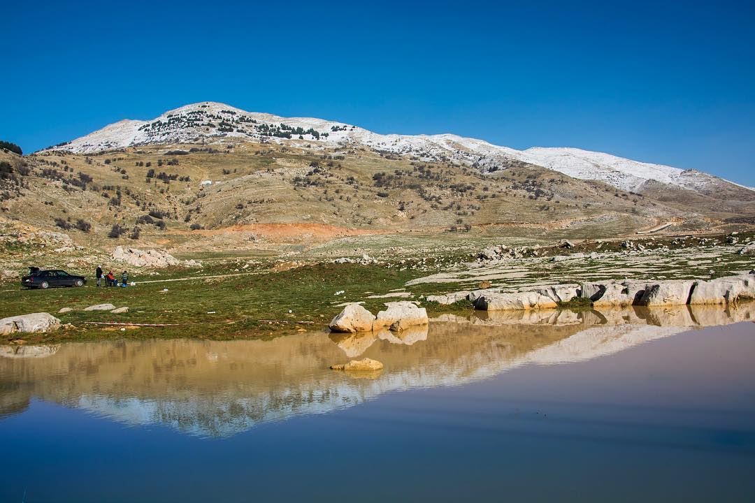 Mirror of Nature...taken from  lamartinevalley  lebanon the soha  mountain...