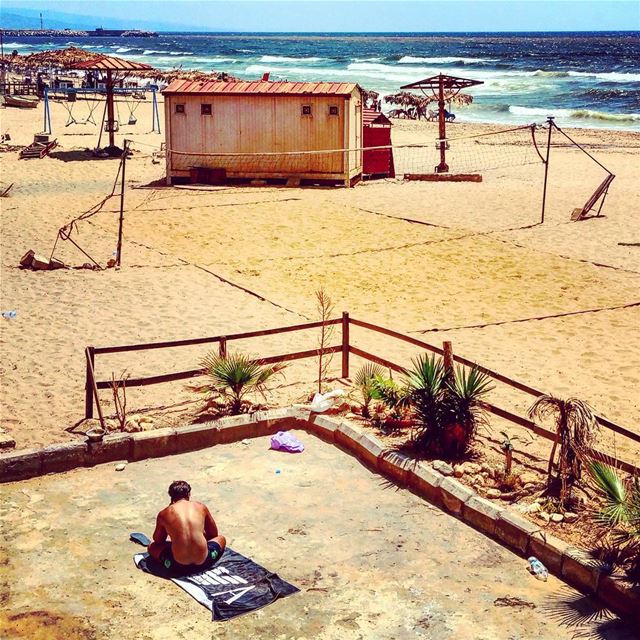 Missing the Point  beachlife  bythesea  mediterranean  light ... (Beirut, Lebanon)