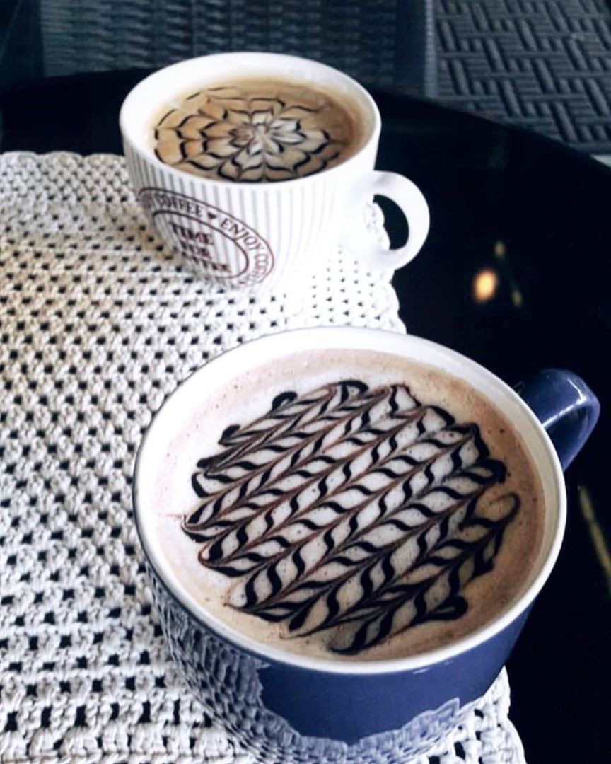 Moccha x Latte webs ☕️.... coffee  lebanon  beirut  chocolate  food ... (Unicorn Coffee House)