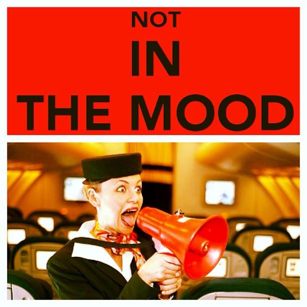  mood cabin crew work mode offline silent screams megaphone airplane...
