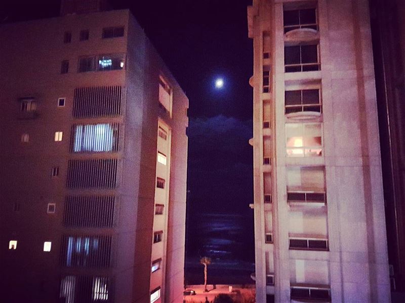 Moonlighting  silvermoon  moonlight  mediterranean  citylife  nightlife ... (Beirut, Lebanon)