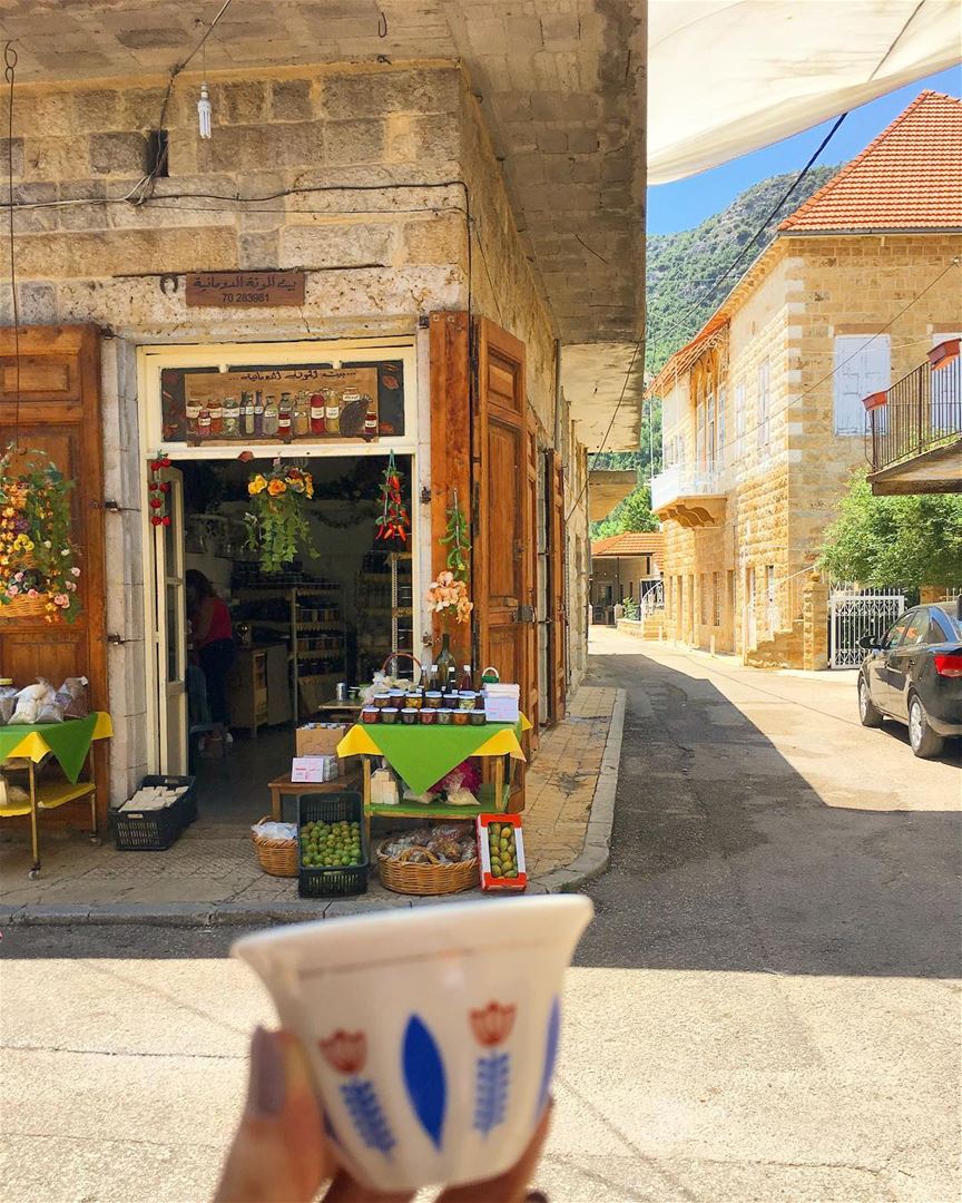 Morning from lebanese village of douma... ramramcoffee  turkishcoffee... (Douma, Liban-Nord, Lebanon)