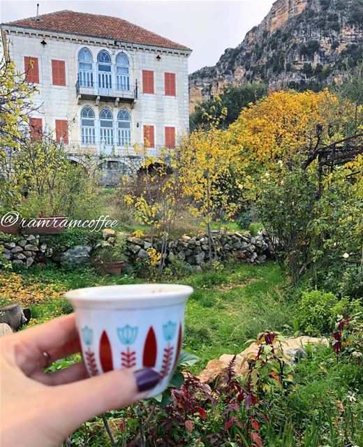 Morning from wonderful village  douma 🏡☕️🍂🍁..... ramramcoffee ... (Beit Douma)