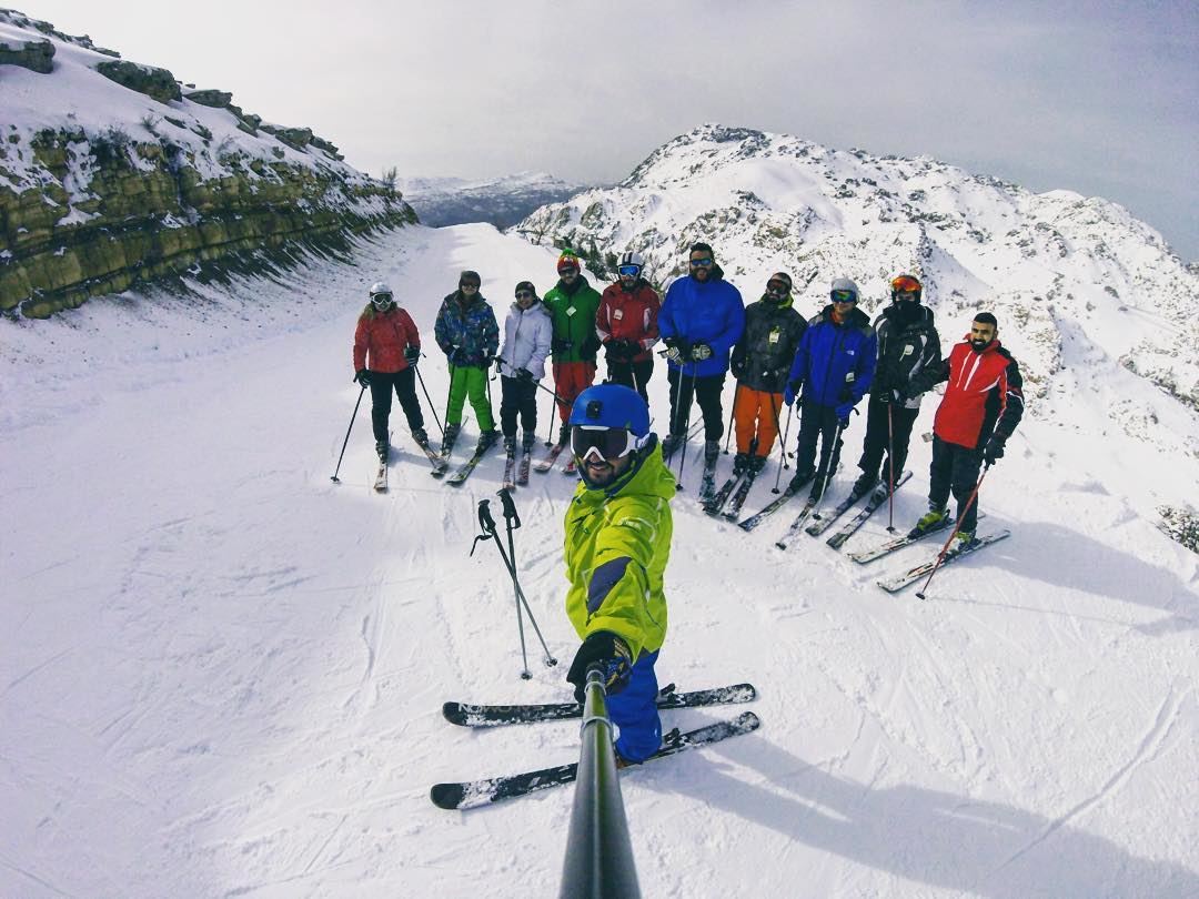 Morning workout ⛷☀️  lebanon  mylebanon  ski  laklouk  gopro ... (Laklouk Resort)
