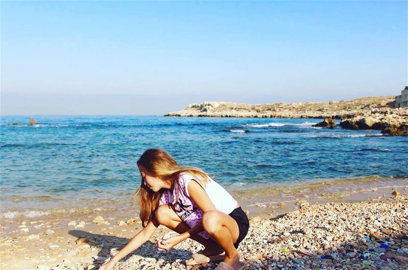  morningmotivation  seaview  angel  collecting seashells  anfeh  lebanese ...