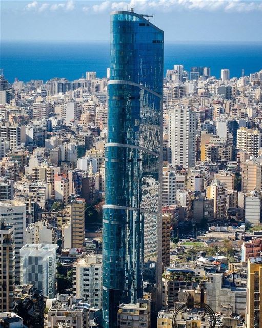Mornings as seen from the highest top of Achrafieh!📍Sama Beirut Tower -... (Achrafieh, Lebanon)
