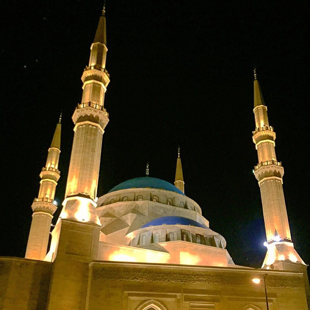  mosque  minaret  dome  lights  religion  spirituality  islam ... (Beirut Central District)