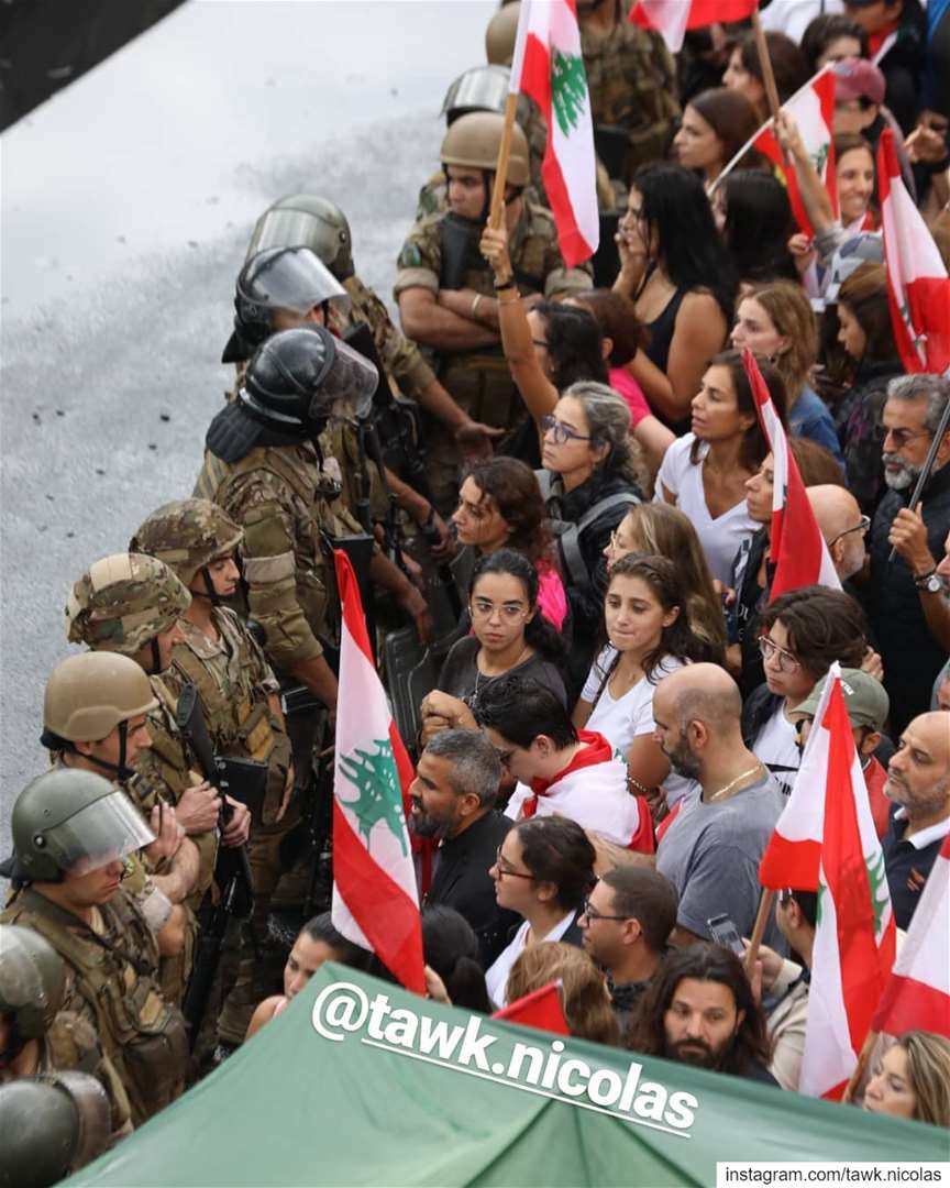 Mothers sisters we love you revolution lebanon... (Jall Ed Dîb, Mont-Liban, Lebanon)