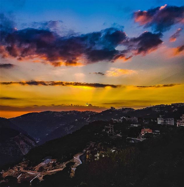 Mountain sunsets  sunset  sunsetsky  sunset_ig  ig_sunsetshots  amazing ... (Brummana)