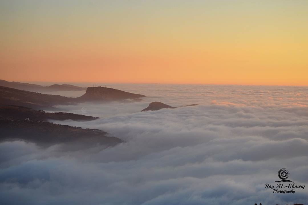 Mountains island in a sea of clouds RoyALKhouryPhotography sunset ...