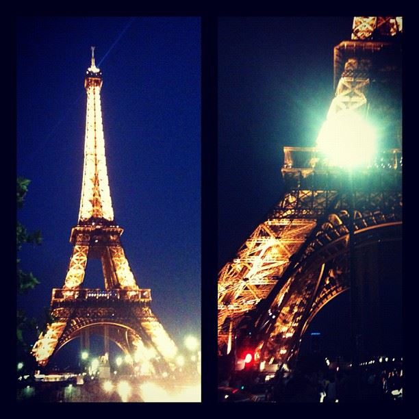 Musee du Louvre at night. It is incredibly beautiful! Looove it!