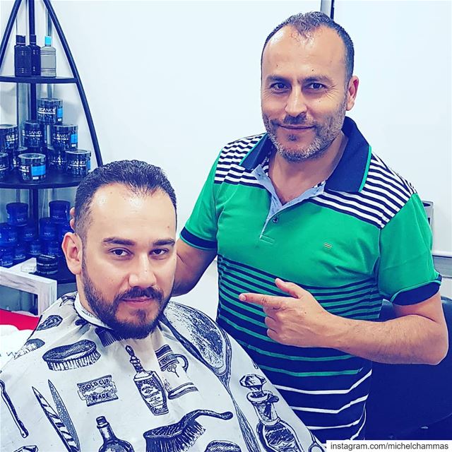 My barber from 30 years ago the Master Barber Elio. @saloneliochekka... (Chekka)