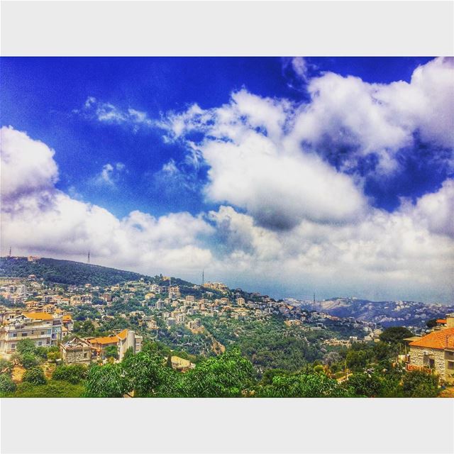 My beautiful village💙🌞  amazing  amazingview  livelovebeitchabab ... (Beït Chabâb, Mont-Liban, Lebanon)