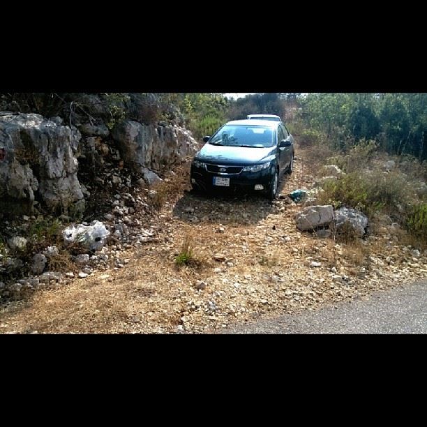 My car 2 days ago while watching Rally of Lebanon  kia  cerato  forte ...