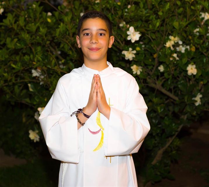 My dearest child, congratulations for taking your first holy communion.... (Beirut, Lebanon)