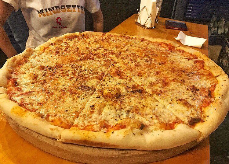 My doctor told me to eat only one slice...FORGET IT DOC! 😎 🍕.=========== (Beirut, Lebanon)