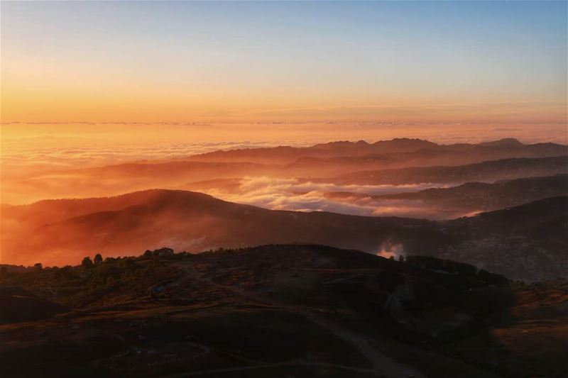 My escape into the reality I want to live...  lebanon  sunset  mountains ...
